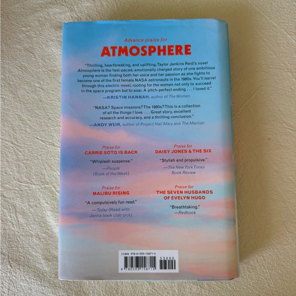 Atmosphere by Taylor Jenkins Reid hardcover book - Picture 2 of 2